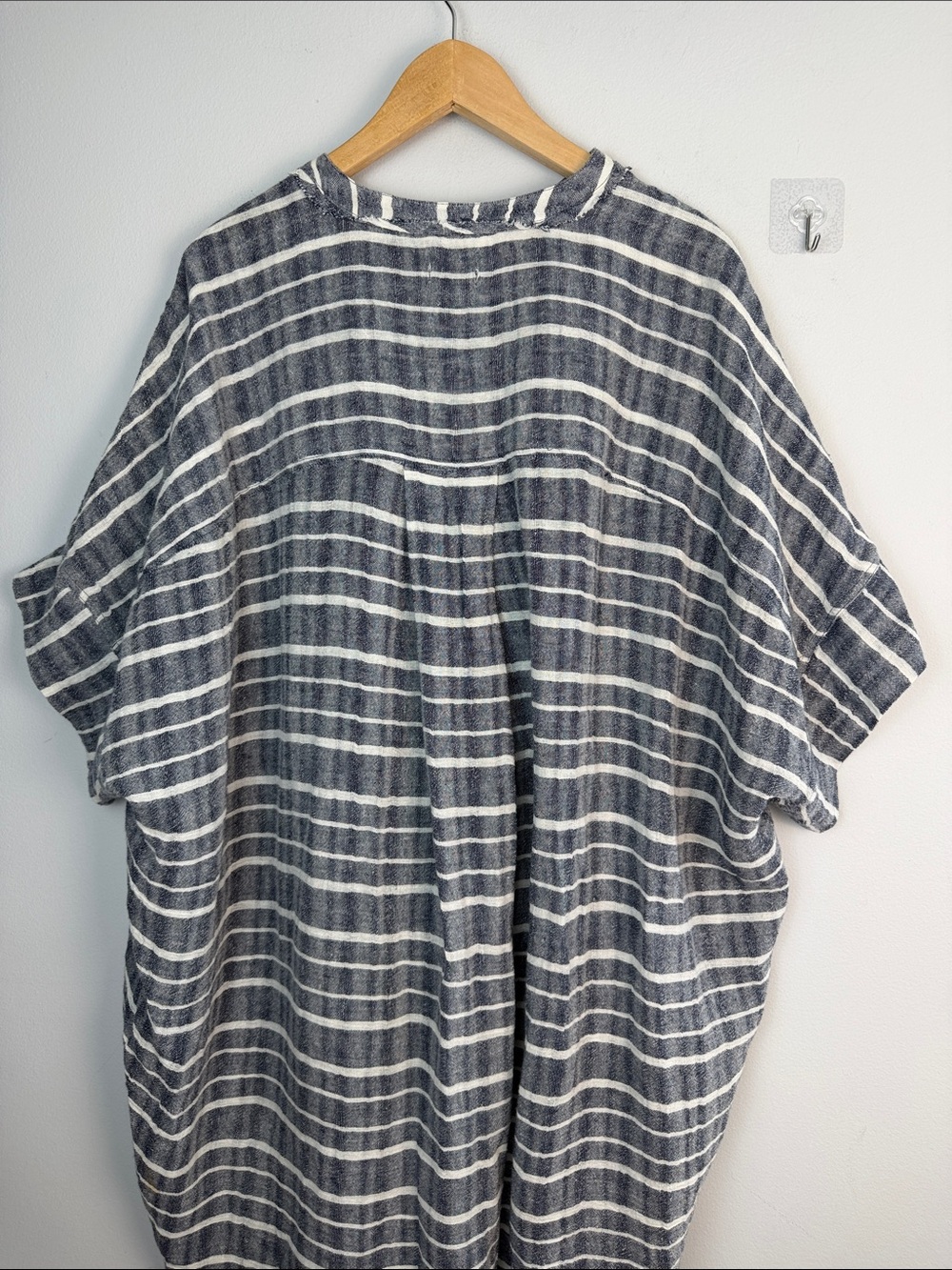 Intimately Free People Oversized Tunic Top Linen Cotton Mini Dress Lg Lagenlook - Picture 12 of 16